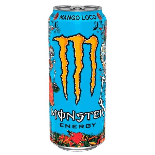 ENERGIZANTE MONSTER ENERGY MANGO LOCO LATA 473cc(CELESTE)