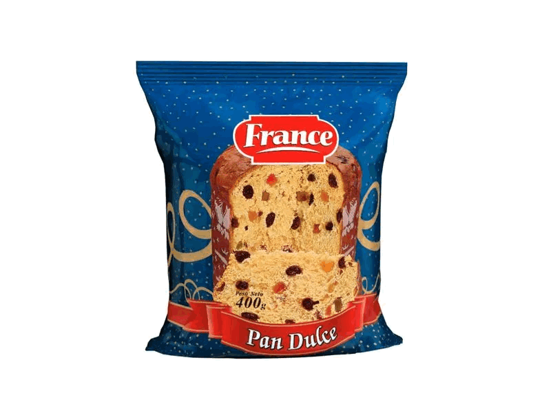 PAN DULCE FRANCE C/FRUTAS 400grs.