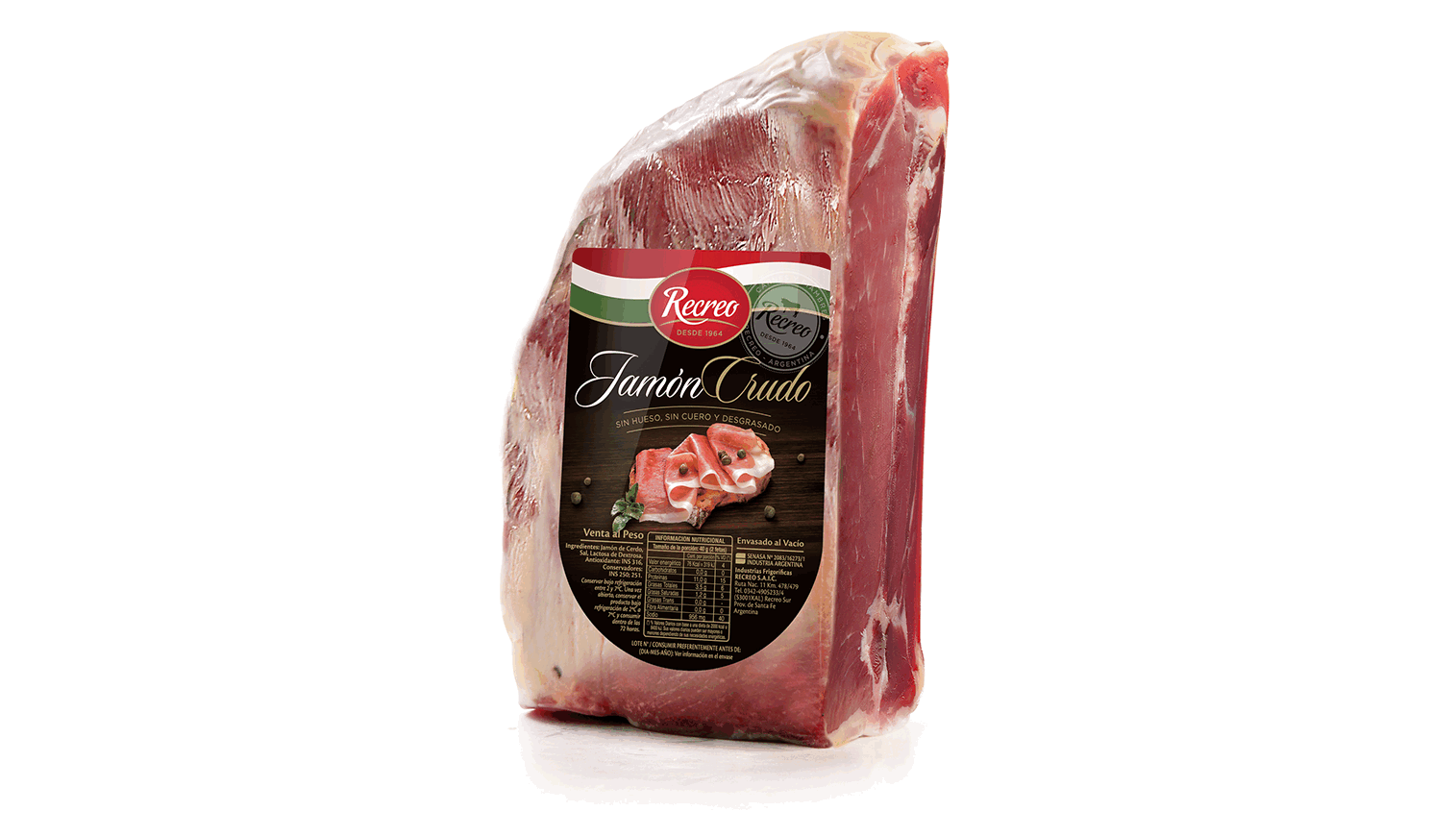 JAMON CRUDO RECREO LISTO PRECIO X KG