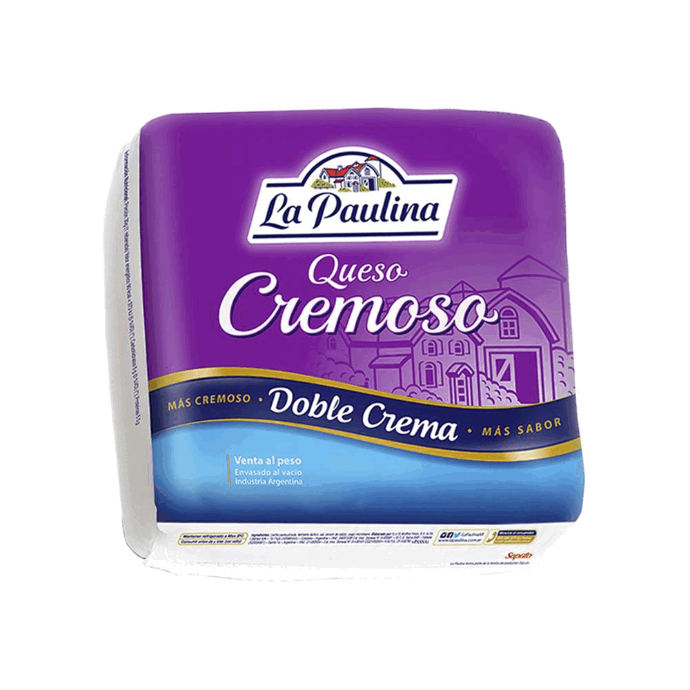 QUESO DOBLE CREMA LA PAULINA PRECIOxKG.