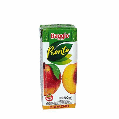 JUGO BAGGIO DURAZNO 200cc x 18u