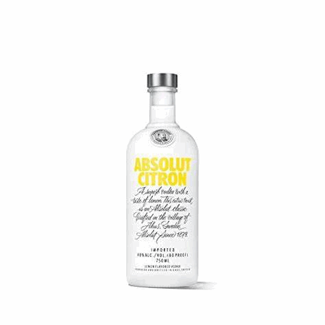 VODKA ABSOLUT CITRON 750cc