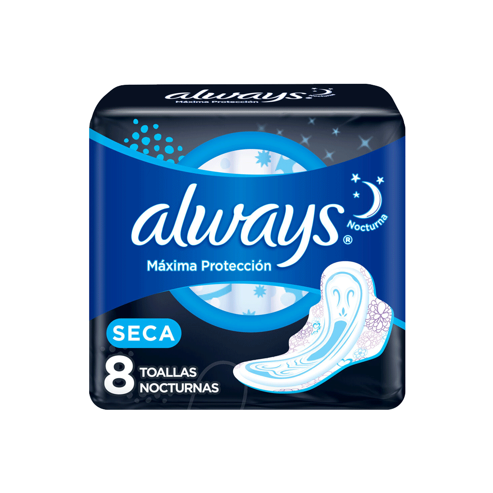 TOALLITA FEM ALWAYS NOCTURNA C/ALAS 8u