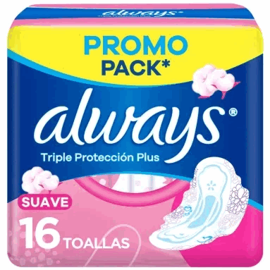 TOALLITA FEM ALWAYS PROTECT PLUS SUAVE C/ALAS