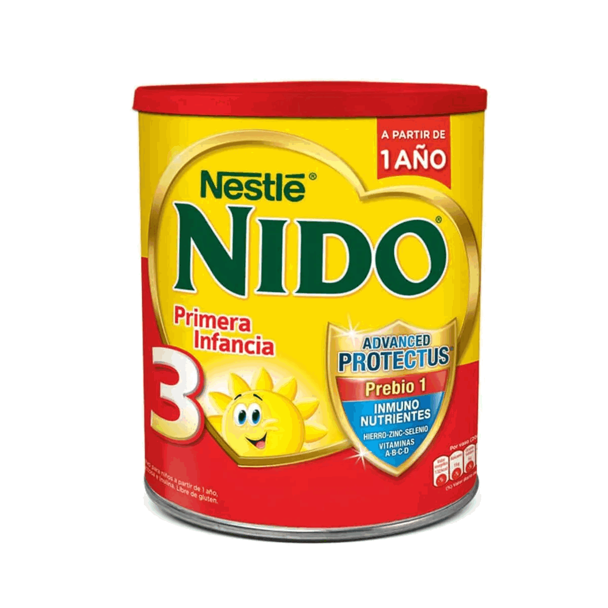 LECHE EN POLVO NIDO (3) TAPA ROJA 800grs.