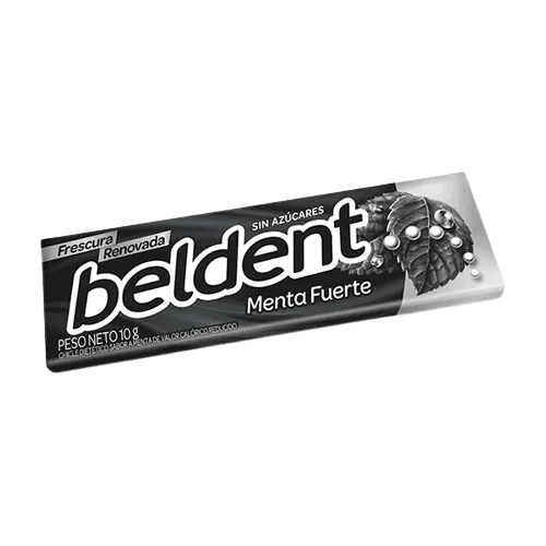 CHICLE BELDENT MENTA FUERTE 20u.x 10g.