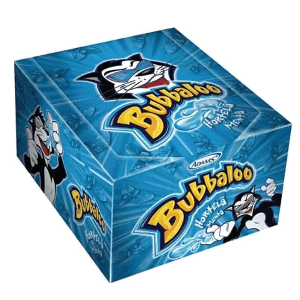 CHICLE BUBBALOO MENTA 60u