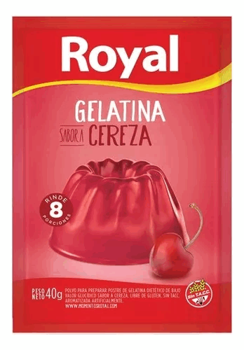 GELATINA CEREZA ROYAL 40 GR