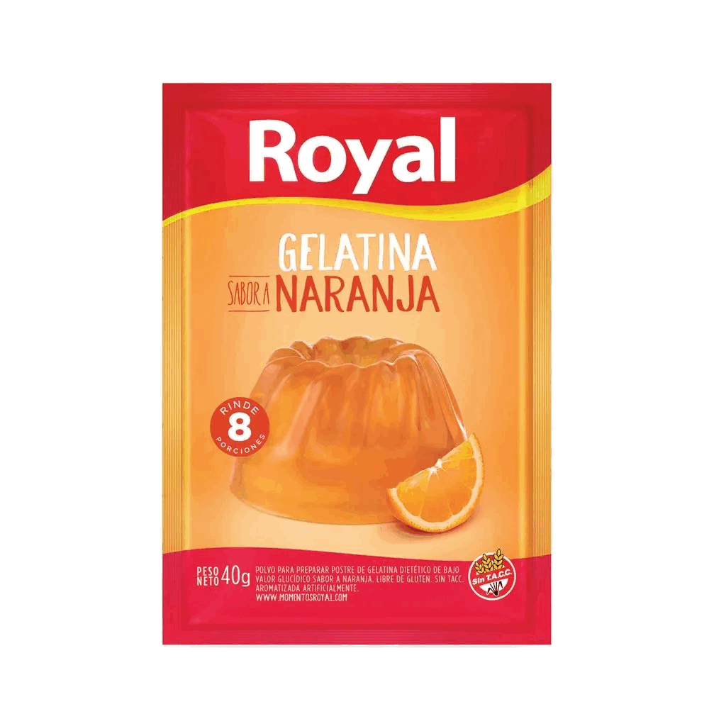 GELATINA NARANJA ROYAL 40 GR
