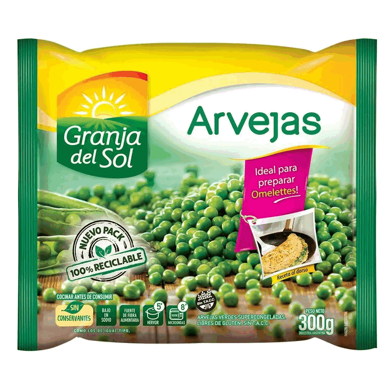 ARVEJAS GRANJA DEL SOL 300g