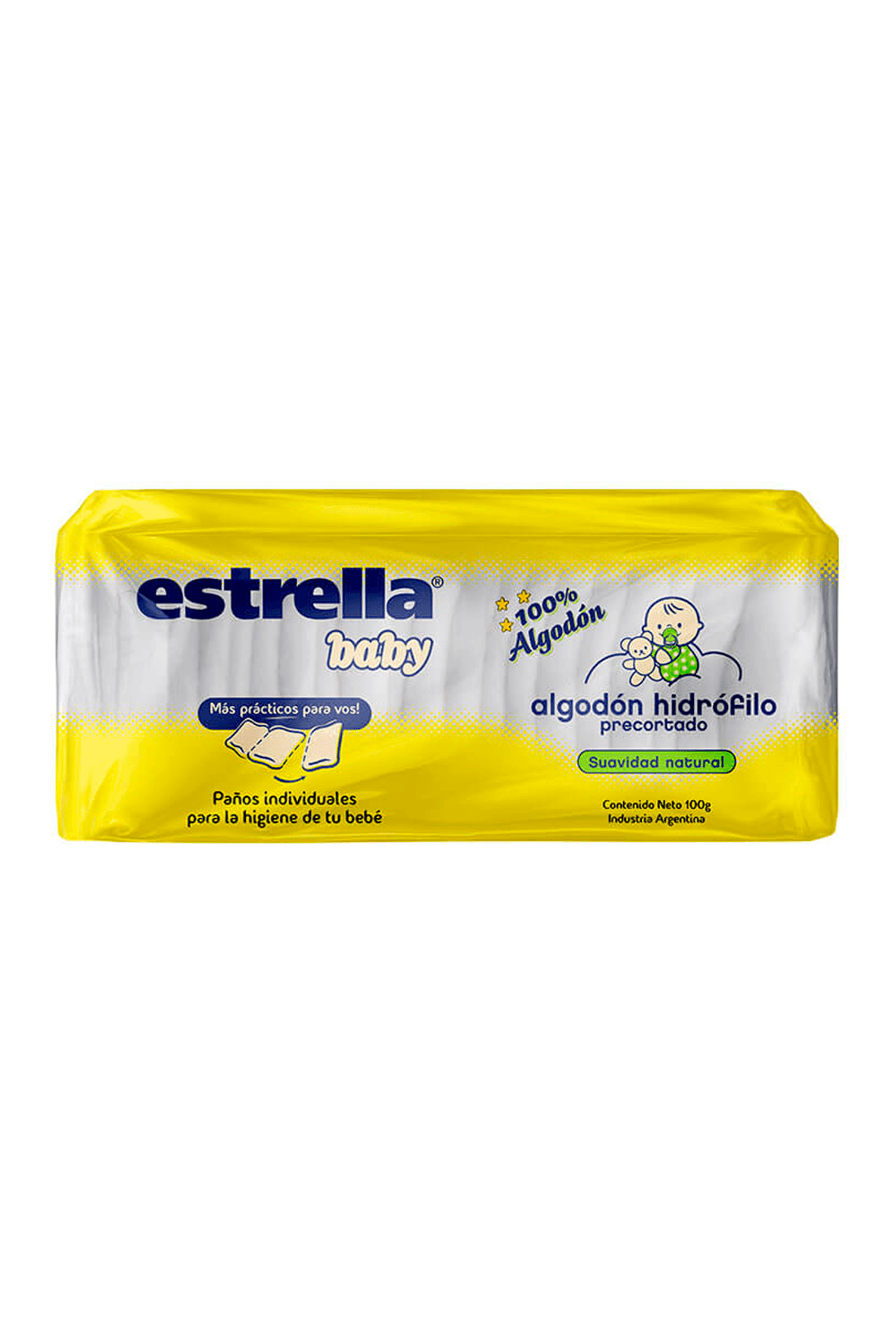 ALGODON ESTRELLA BABY PRECORTADO 100grs.