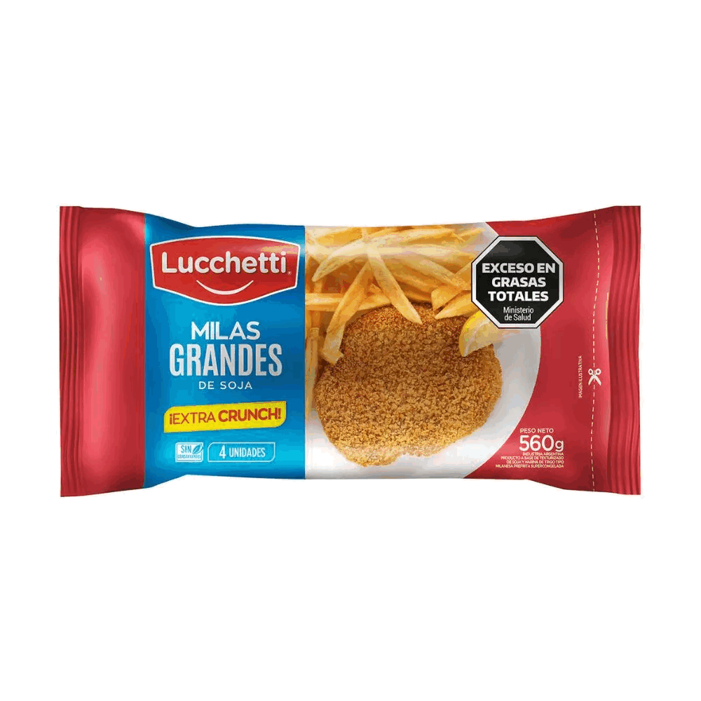 MILANESAS DE SOJA LUCCHETTI GRANDES 560g