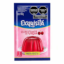 GELATINA EXQUISITA CEREZA 40g SOBRE