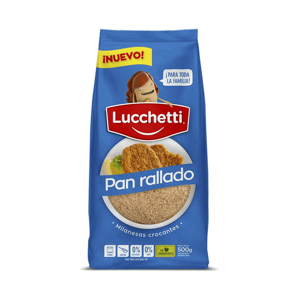 PAN RALLADO LUCCHETTI 500g.