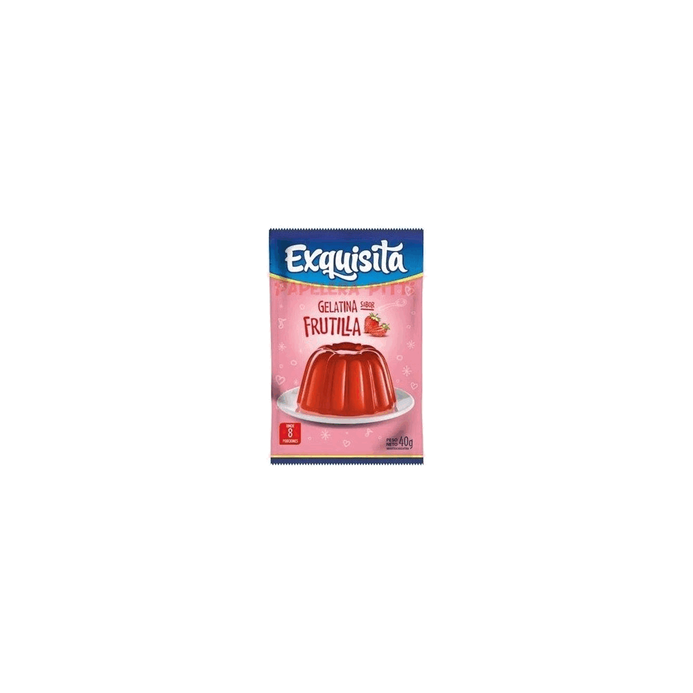 GELATINA EXQUISITA FRUTILLA 40grs.