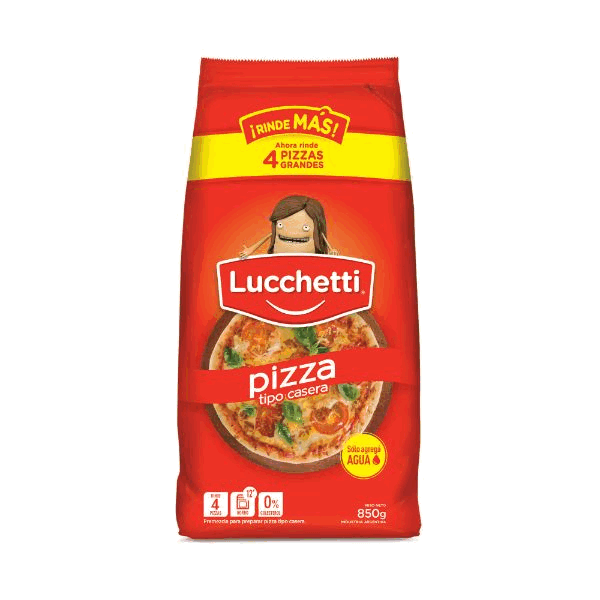 PREMEZCLA LUCCHETTI PIZZA 850grs.