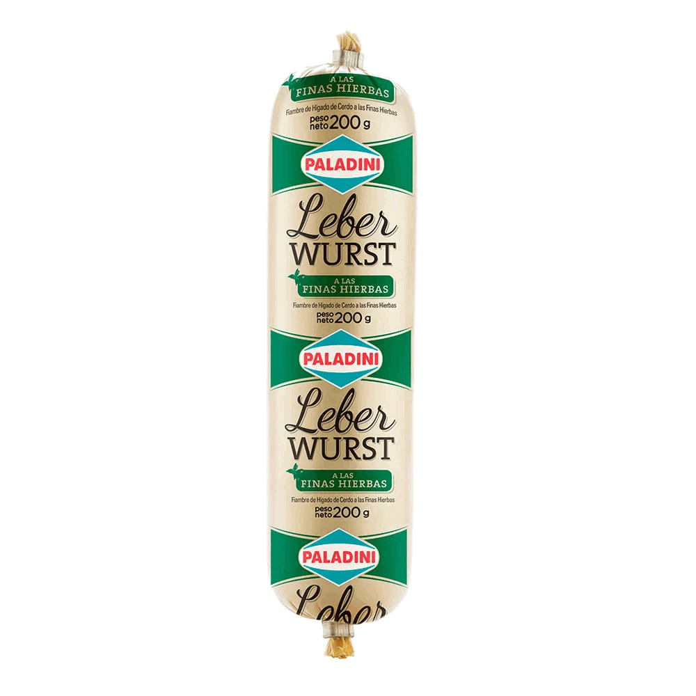 LEBERWURST PALADINI FINAS HIERBAS 200grs