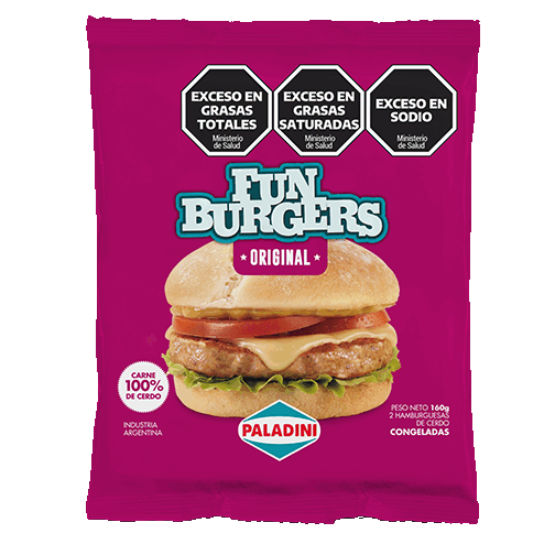 FUNBURGERS PALADINI ORIGINAL 160grs