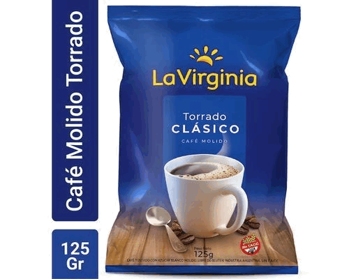 CAFÉ LA VIRGINIA MOLIDO CLASICO DP 125grs