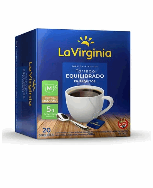 CAFÉ LA VIRGINIA CLÁSICO SAQUITOS 5grs x 20u