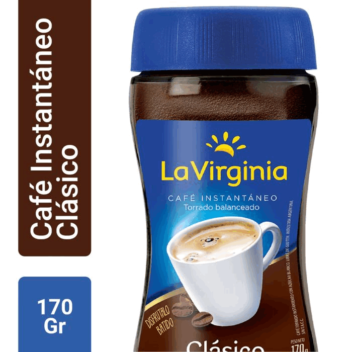 CAFE LA VIRGINIA CLASICO FRASCO 170grs