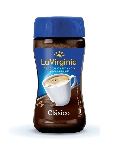 CAFE LA VIRGINIA CLASICO FRASCO 100grs