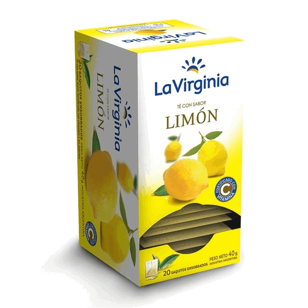 TE LA VIRGINIA LIMON CON VITAMINA C x 20saq