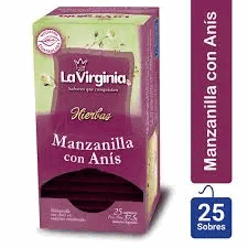 TE LA VIRGINIA MANZANILLA CON ANIS x 25 saq