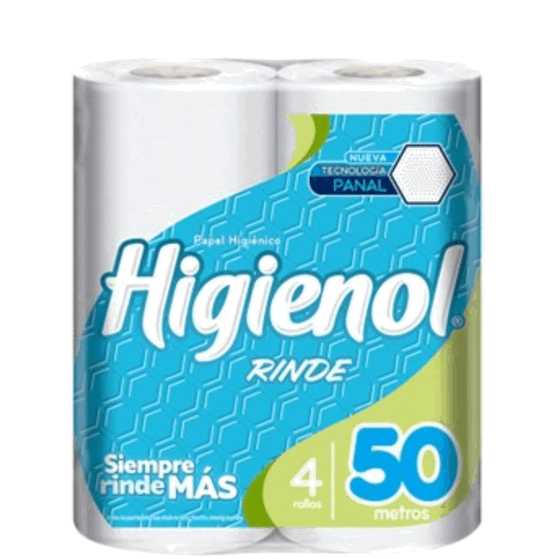 PAPEL HIG. HIGIENOL 4u x 50mts.