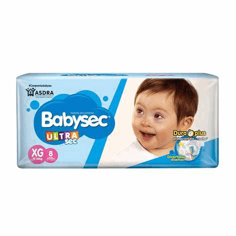 PAÑALES BABYSEC REGULAR XG x 8u