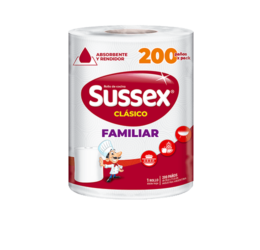 ROLLO COCINA SUSSEX FAMILIAR 200 PAÑOS