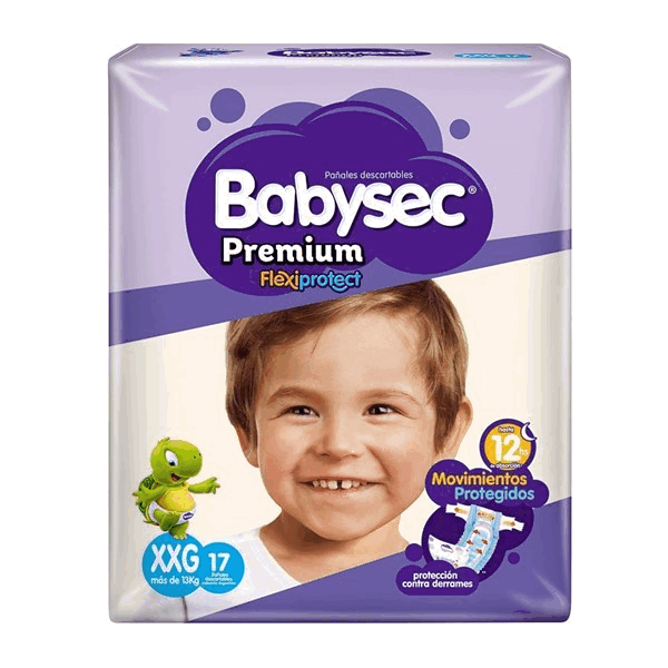 PAÑALES BABYSEC PREMIUM XXG x 17u.