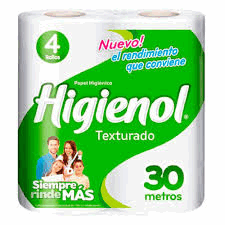 PAPEL HIG. HIGIENOL TEXTURADO 4X30m.