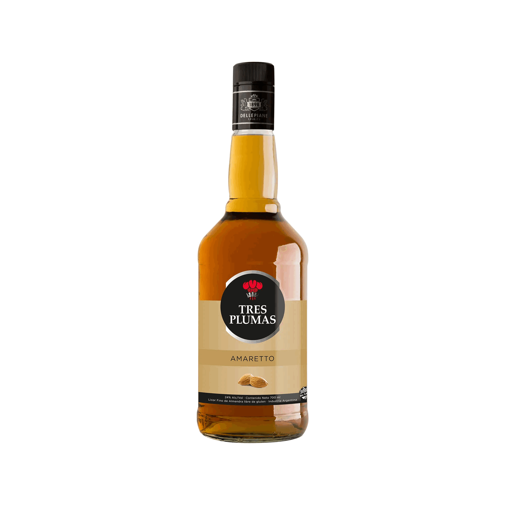 LICOR AMARETTO TRES PLUMAS 700cc