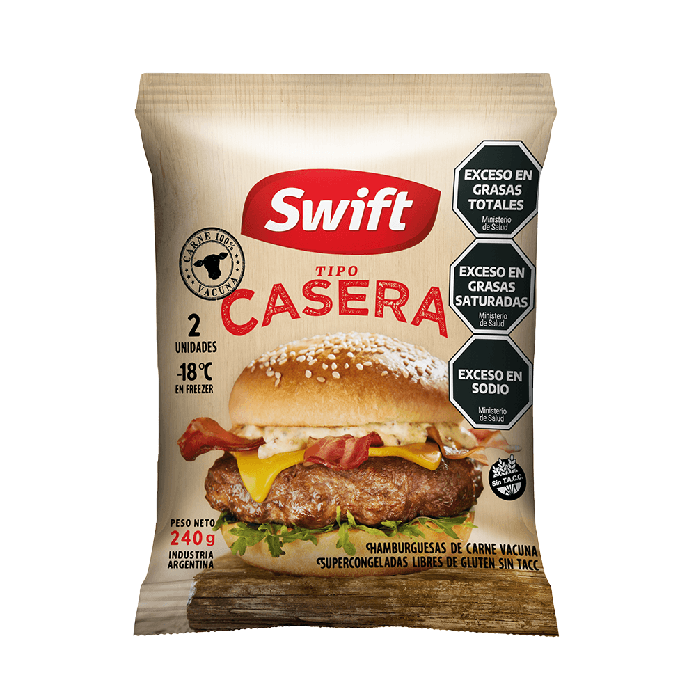 HAMB SWIFT TIPO CASERA 2u 240g