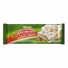 TURRÓN GEORGALOS MANI C/ FRUTAS 80g.