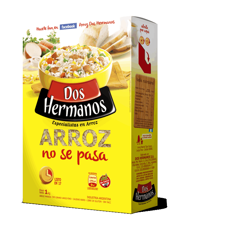ARROZ DOS HERMANOS PARBOIL CAJA 500g