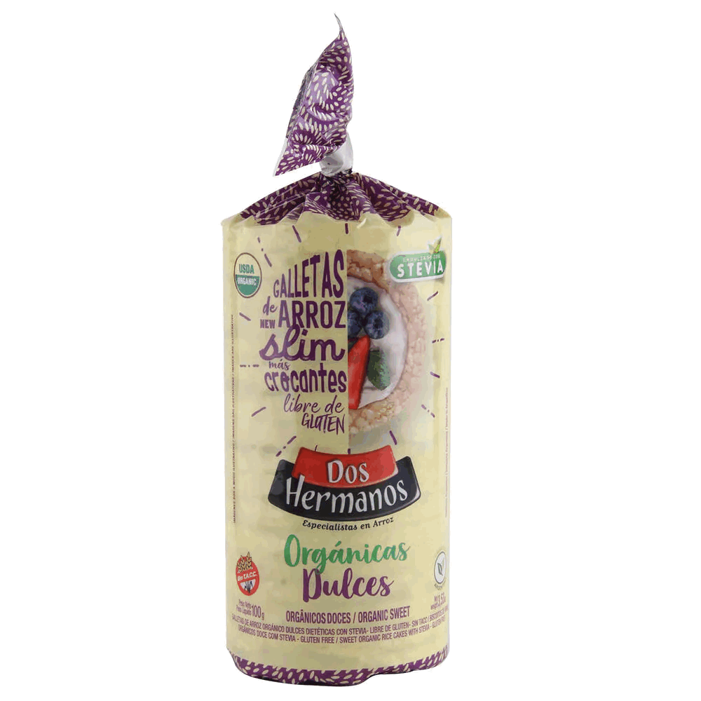 GALLETAS ARROZ DOS HERMANOS DULCES 100g