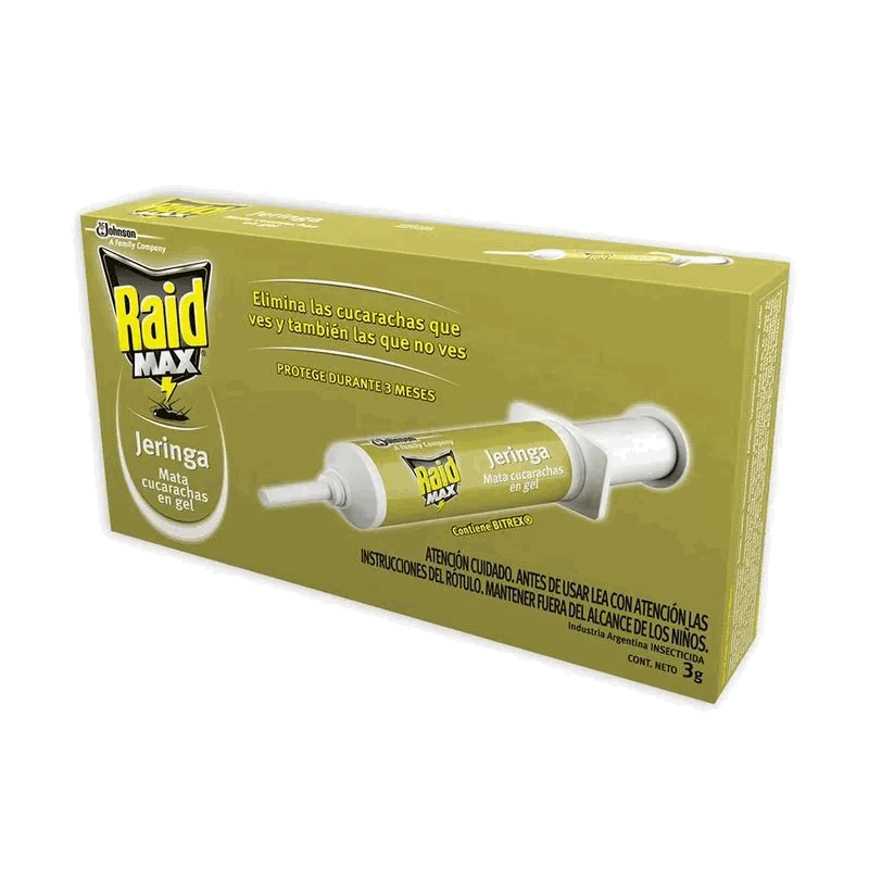 INSECTICIDA RAID MAX JERINGA 3 G