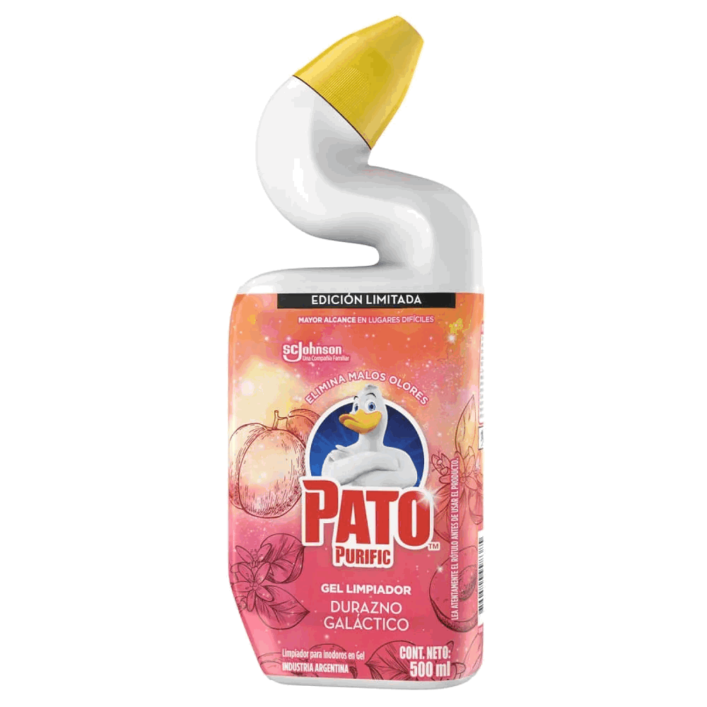 GEL LIMPIADOR PATO PURIFIC DURAZNO GALACTICO 500ml