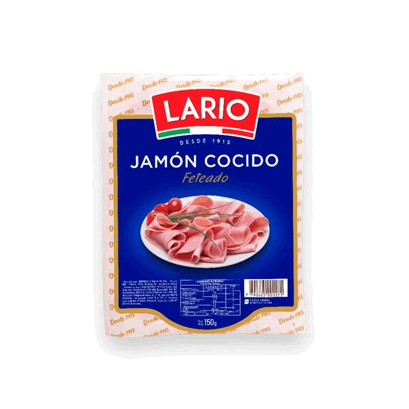 JAMON COCIDO LARIO FETEADO 150g