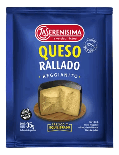 QUESO RALLADO LA SERENISIMA REG 35grs.