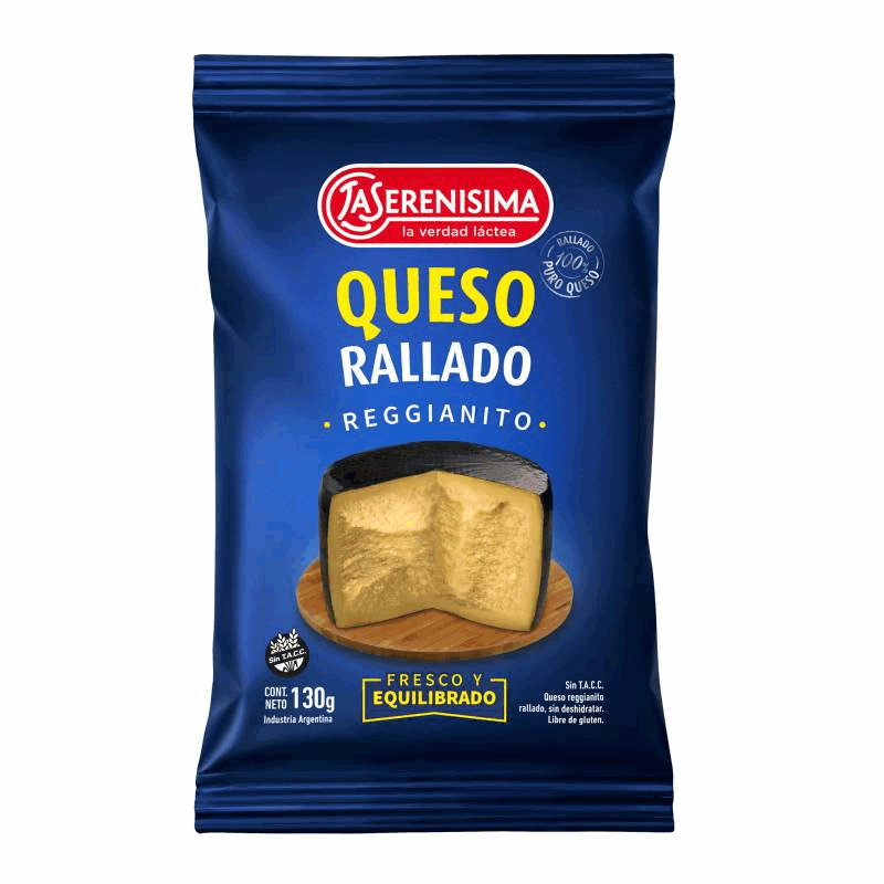 QUESO RALLADO LA SERENISIMA REGGIANITO 130g