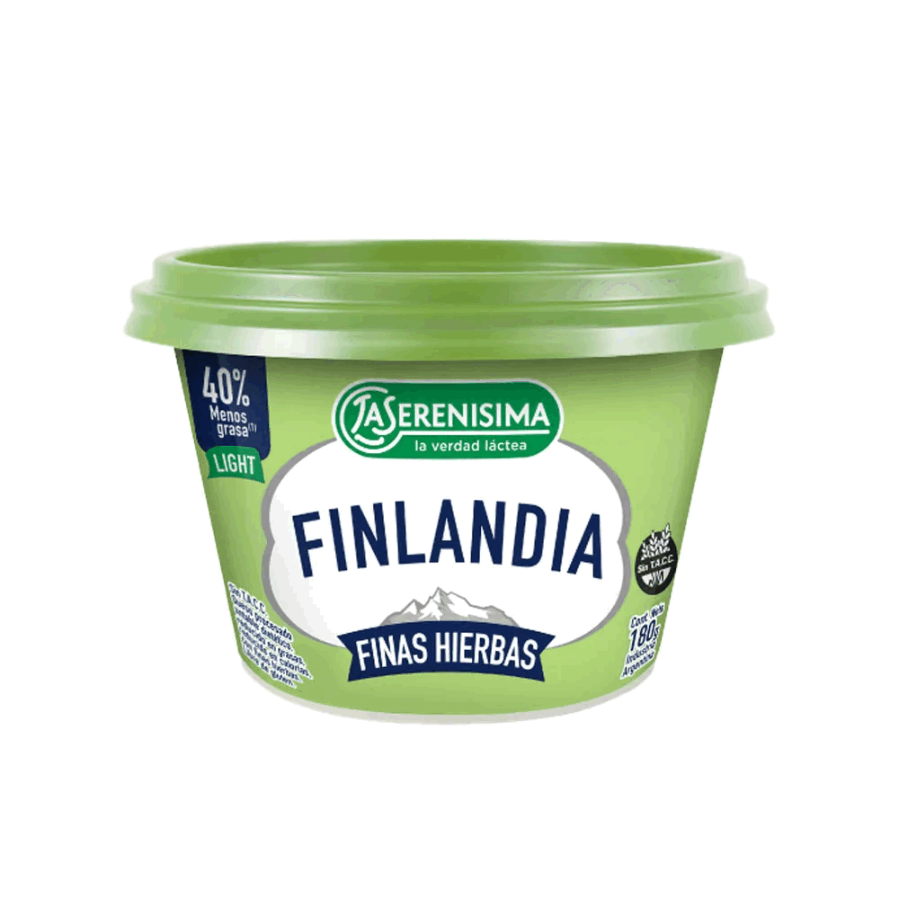 QUESO UNT FINLANDIA FINAS HIERBAS 180grs
