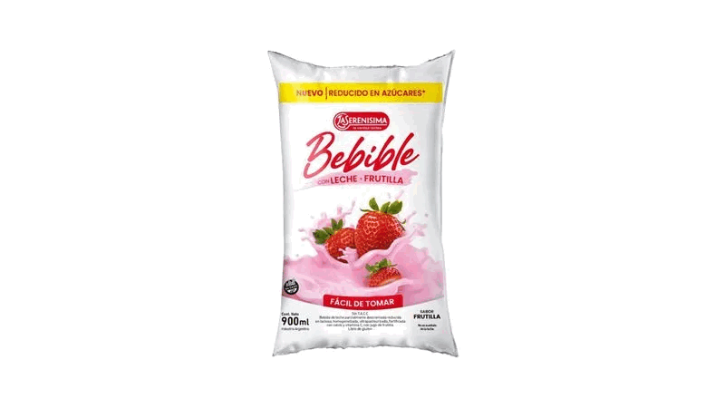 BEBIDA LACTEA LA SERENISIMA FRUTILLA 900ml