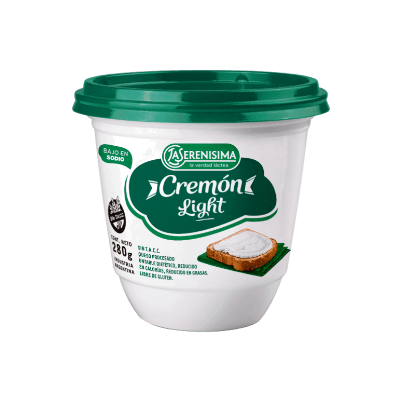 QUESO CREMA LA SERENISIMA CREMÓN LIGHT 280grs