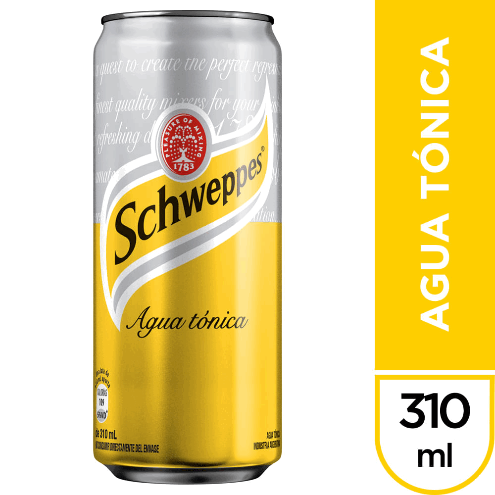 AGUA TONICA SCHWEPPES LATA 310cc x 6U
