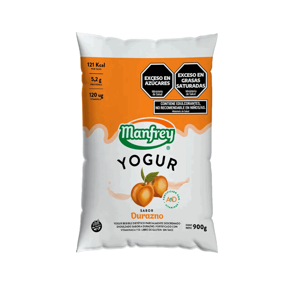 YOGUR BEBIBLE DURAZNO VIT AD MANFREY 1Kg