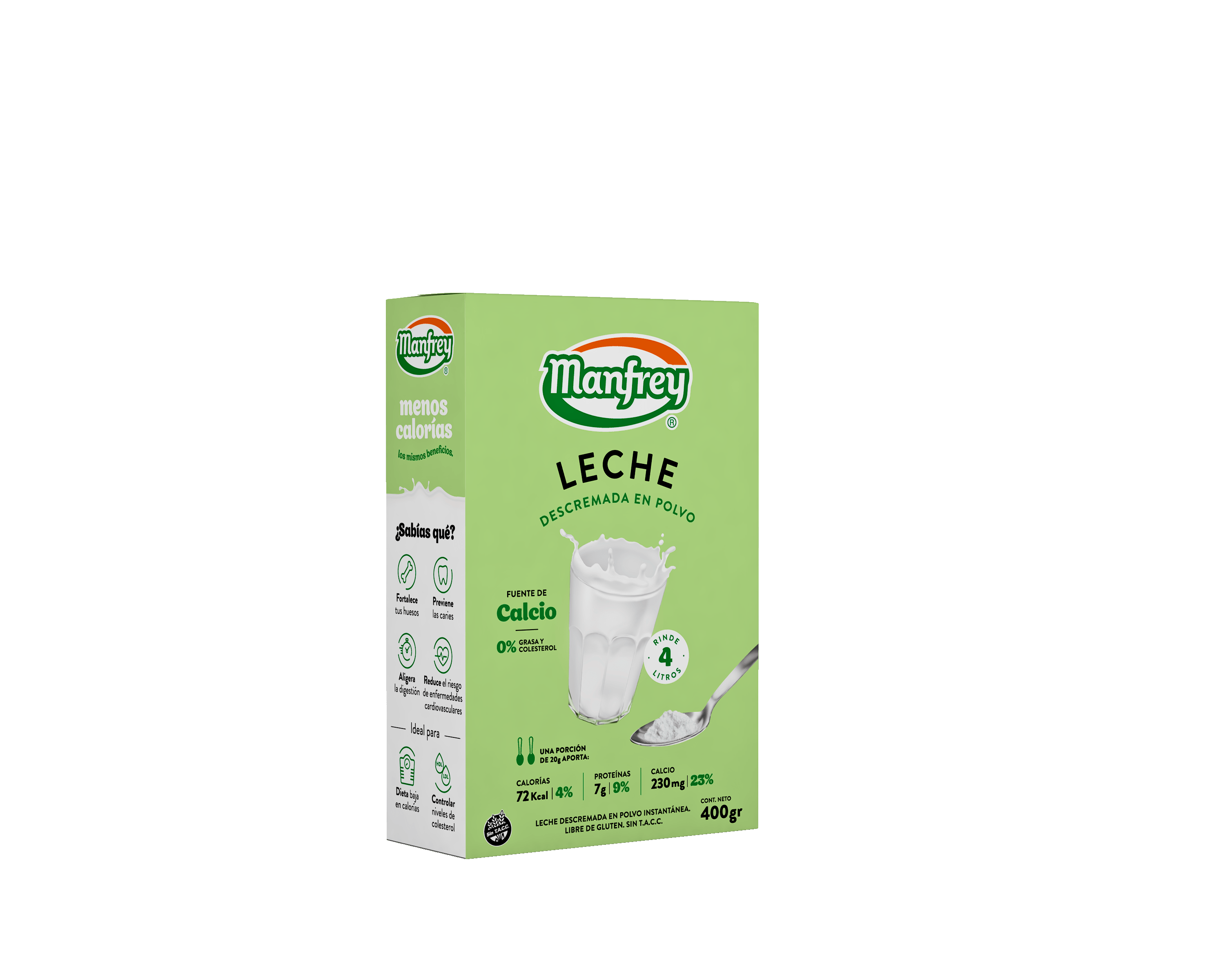 LECHE EN POLVO MANFREY DESCREM 400g