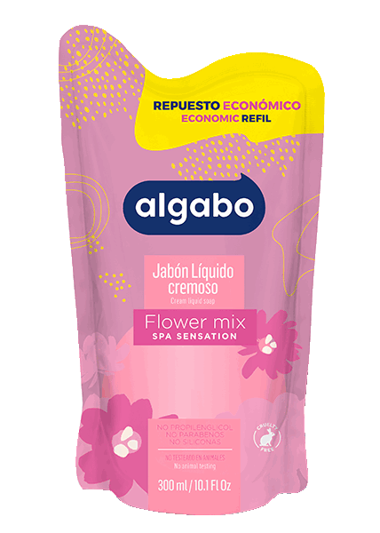 JABON LIQ ALGABO FLOWER DP 300ml